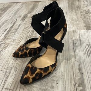 Jessica Simpson leopard heels
